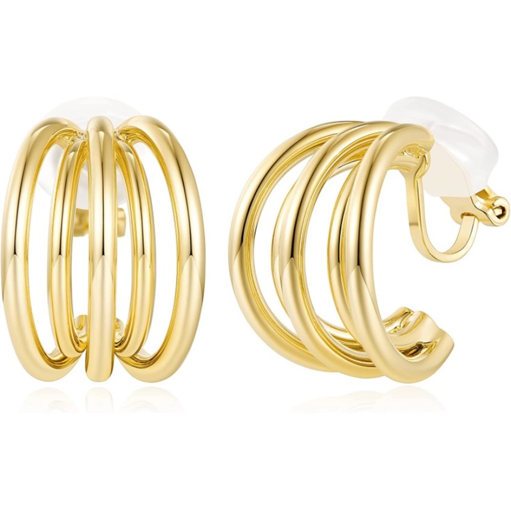 Clip On Stud Earrings(2) Pair